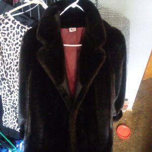 DUBROWSKY & PERLBINDER  FAUX FUR COAT